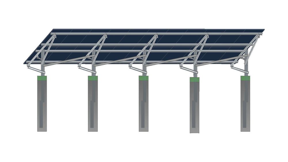Seasonal tilt module mounting structure